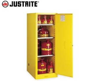 美國(guó)Justrite54加侖細(xì)長(zhǎng)型安全柜